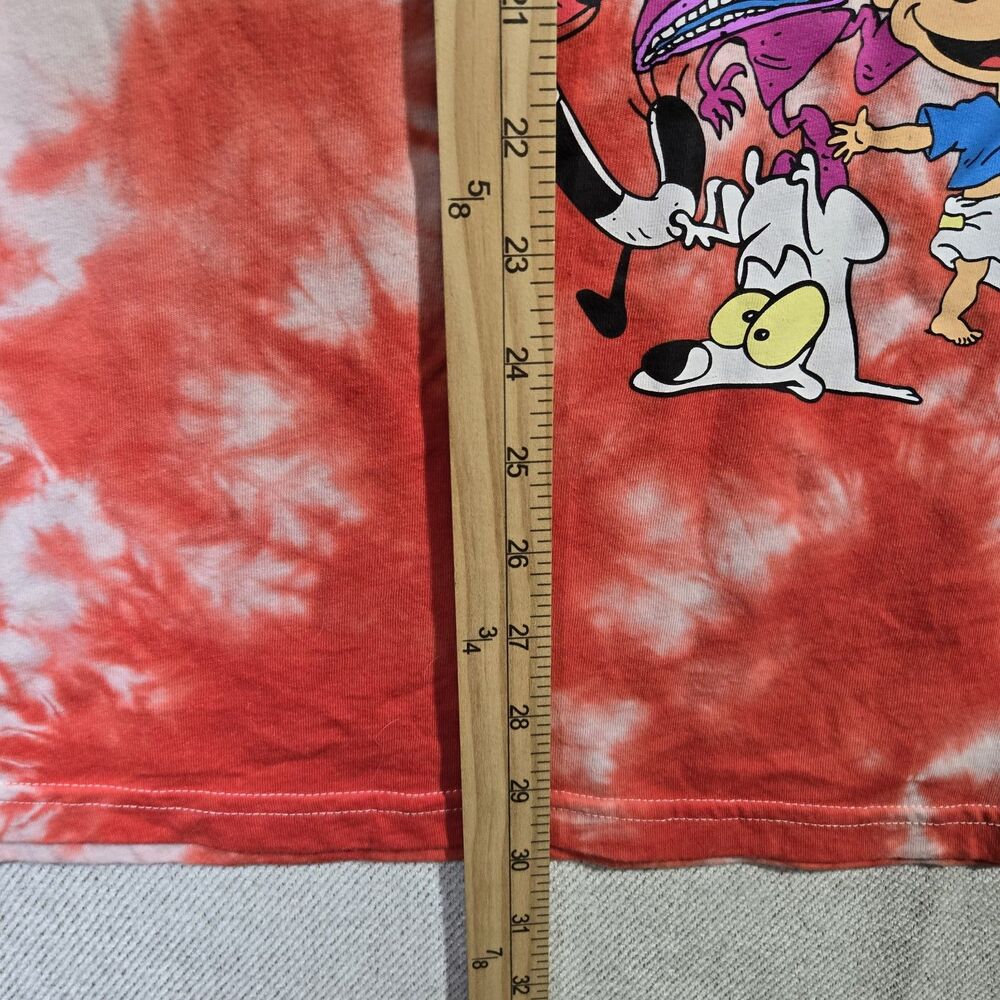 Nickelodeon 90's Rugrats Arnold Stimpy T-Shirt  3XL Cartoon Red Tie Dye - Picture 6 of 11